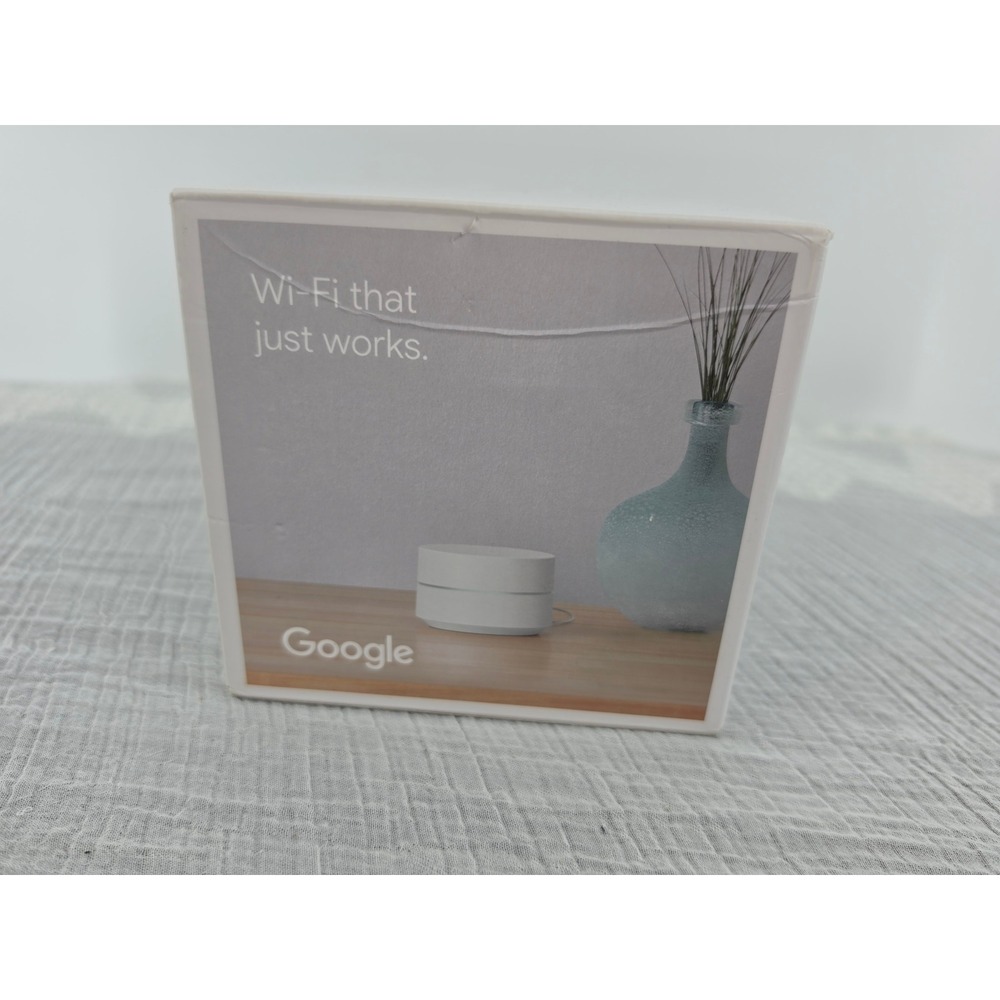Google Wifi AC1200 Mesh Router Point Snow White GA02430-US GJ2CQ 1500 sq ft